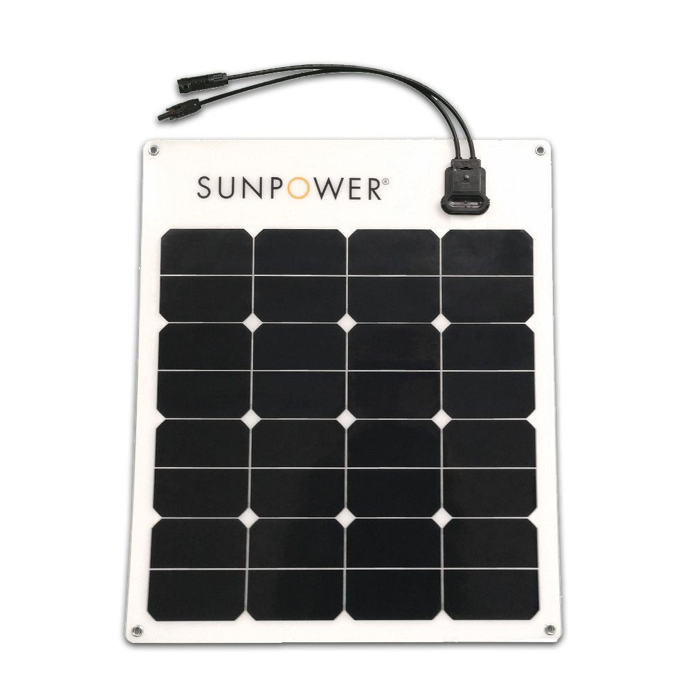 SunPower® 50 Watt Flexible Monocrystalline High Efficiency Solar Panel