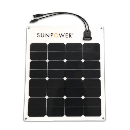 SunPower® 50 Watt Flexible Monocrystalline High Efficiency Solar Panel