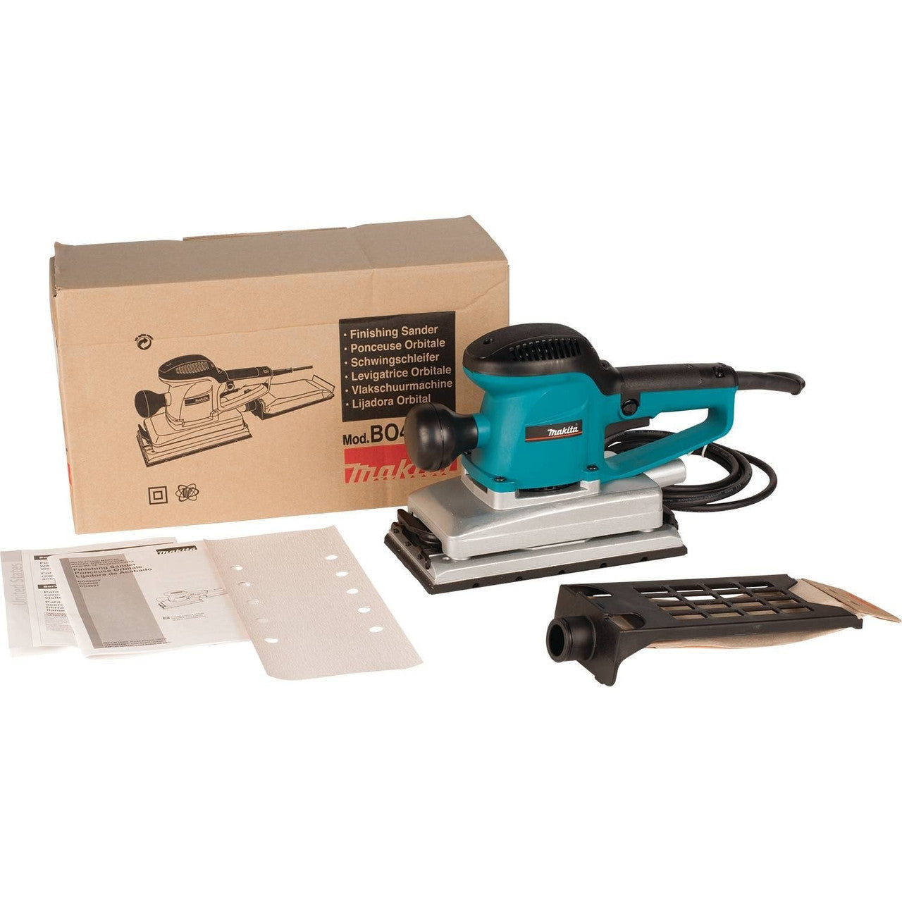 Sheet Finishing Sander, 1/2 In, 2.9 A