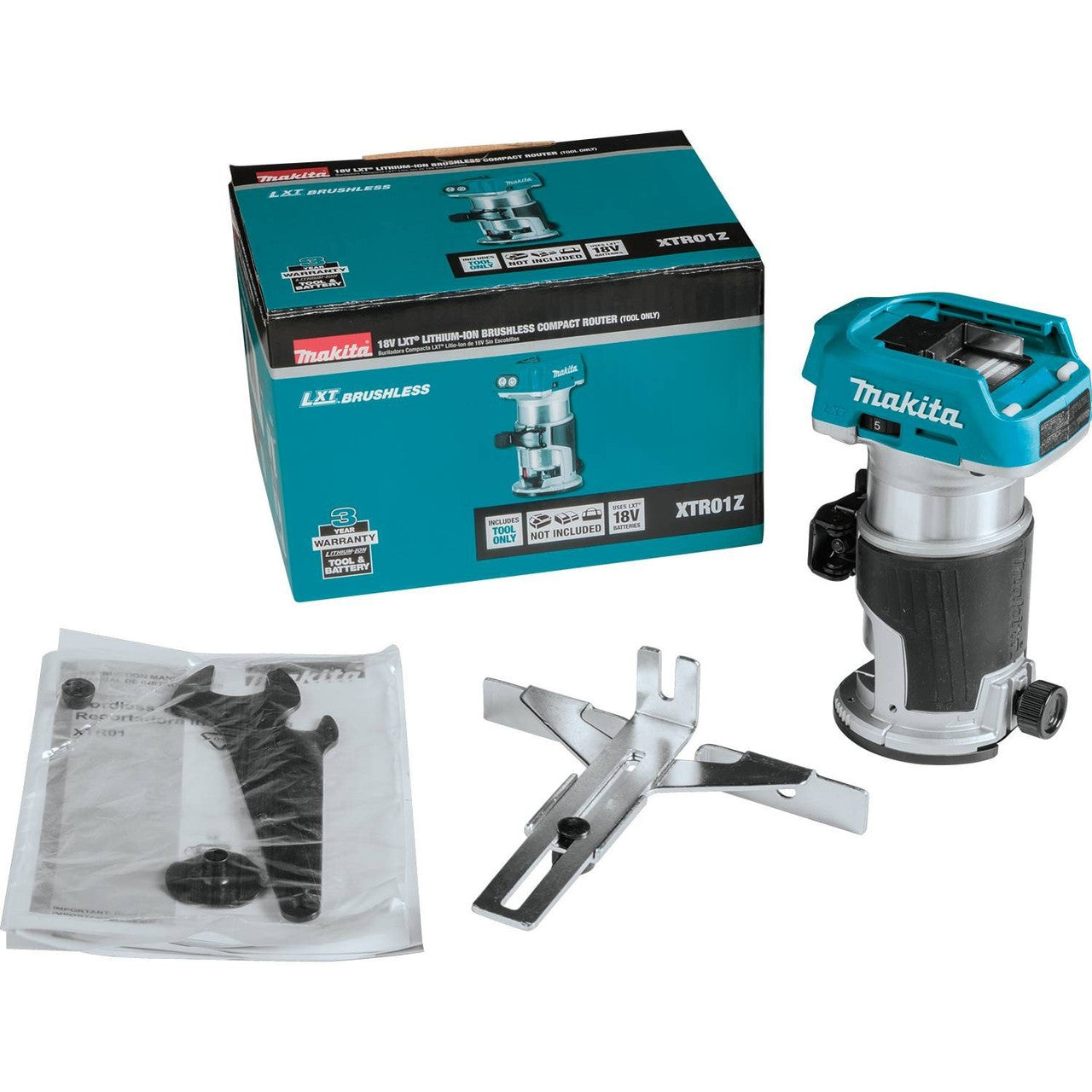 Makita XTR01Z 18V LXT Lithium-Ion Brushless Cordless Compact Router