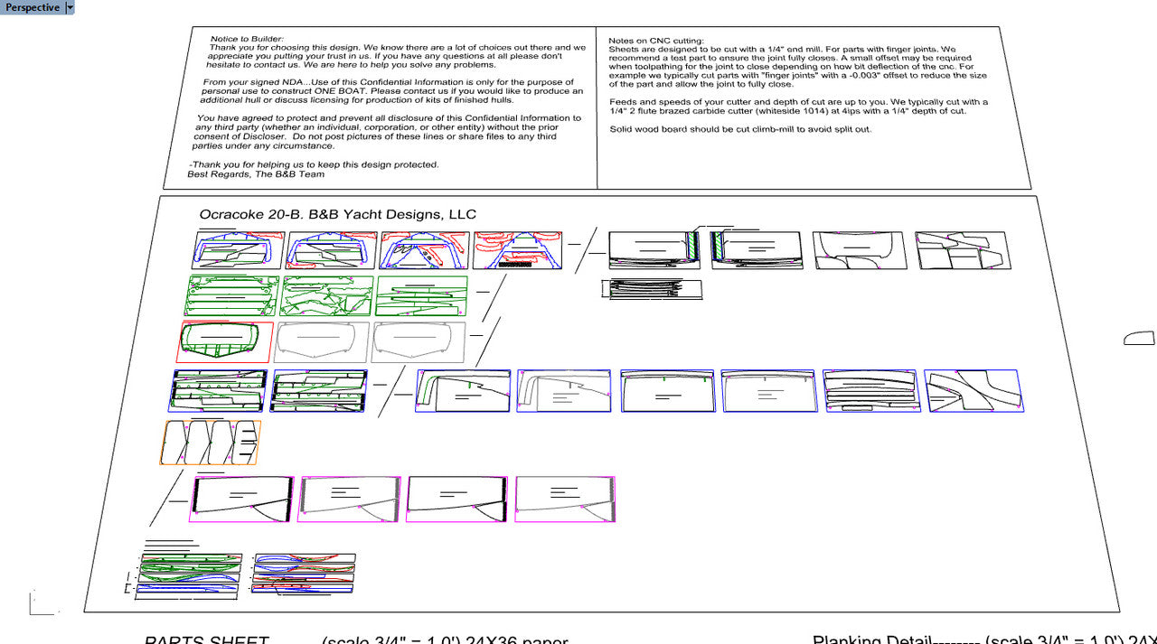 Ocracoke 20-B Plans and CNC .DXF FILES