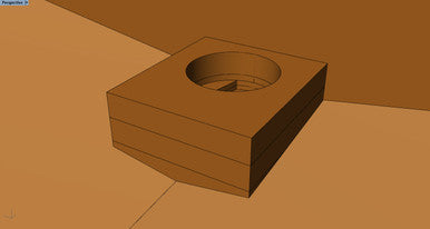 CNC shaped Plywood Mast Step